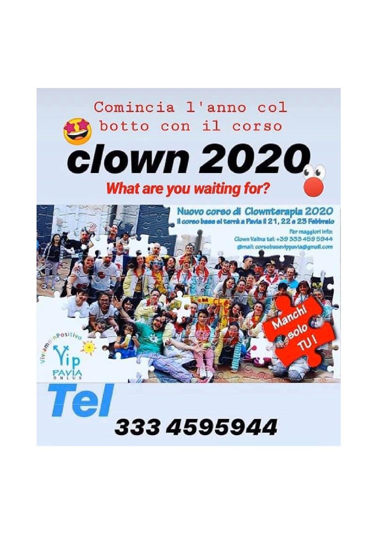 Corso Per Diventare Volontario Clown Pavia Csv Lombardia