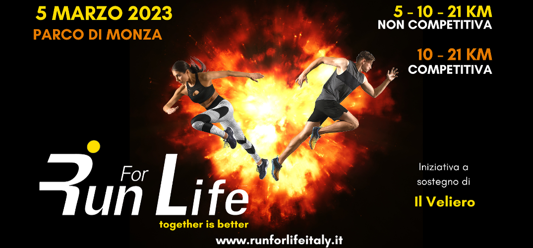 5 marzo 2023 torna la Run for life al Parco di Monza CSV Lombardia