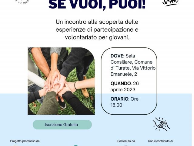 Se vuoi puoi! incontro con i giovani a Turate