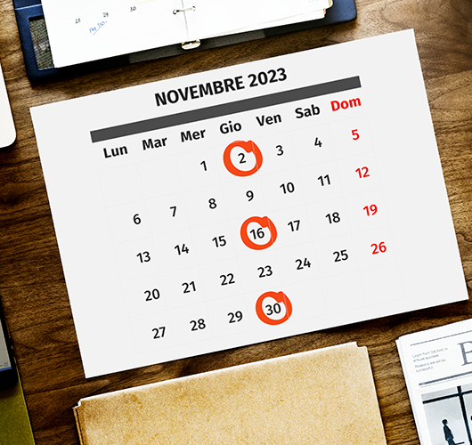 Scadenze fiscali di novembre Fare Non Profit ti aiuta ad essere in