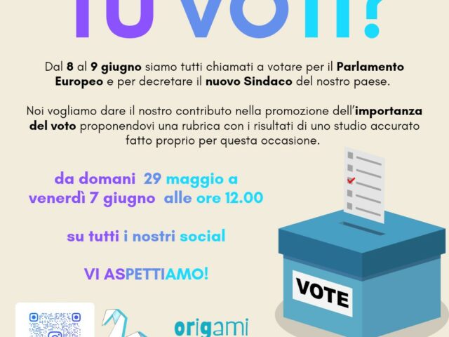Origami iniziativa per voto alle europee