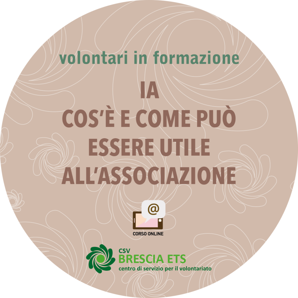CSV Brescia IA per l'Associazione