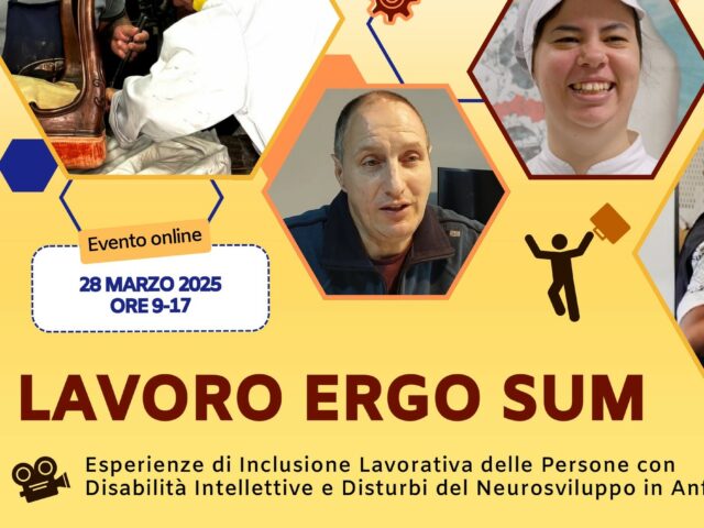 Locandina anffas Lavoro ergo sum