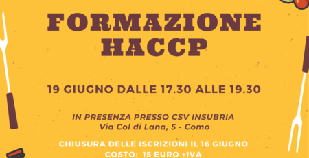 Locandina corso HACCP 19 giugno