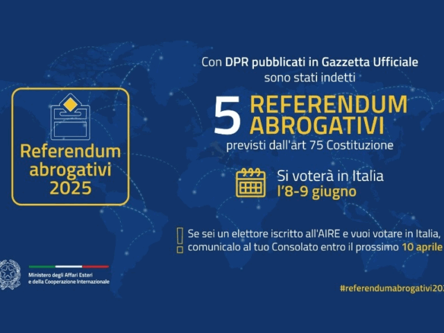 referendum 8 e 9 giugno 2025