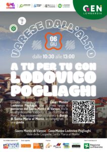 Locandina a tu per tu con Lodovico Pogliaghi, evento organizzato da Benandanti di Tradate
