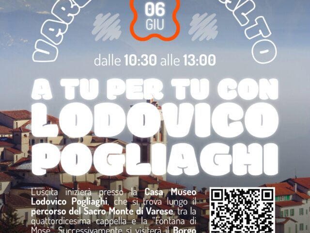 Locandina a tu per tu con Lodovico Pogliaghi, evento organizzato da Benandanti di Tradate