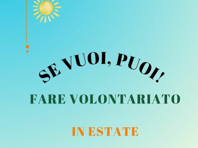 Locandina volontariato estivo in provincia di Varese